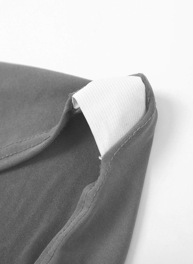 Peomeise 12pcs Stretch Spandex Chair Cover for Wedding Party Dining Banquet Event (Grey, 12) - Image 3